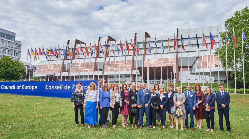 Representatives of Serbian courts and prosecutors’ offices engaged with judicial and prosecutorial case-law visit Council of Europe and the European Court of Human Rights