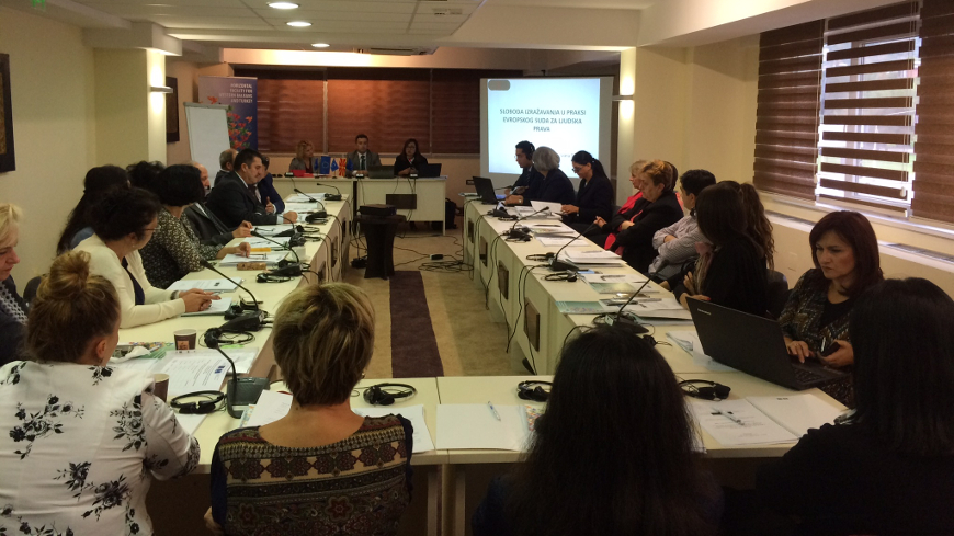 Trainings on Articles 9, 10, 11 and 14 of the Convention for judges and legal advisers