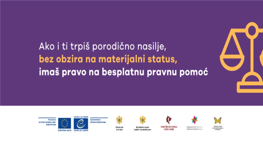 #TellTheWholeStory: launching of the campaign on availability of the free legal aid for victims of gender-based violence in Montenegro