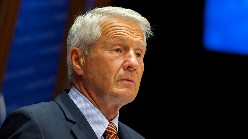 Statement of  Secretary General Jagland on Elie Wiesel