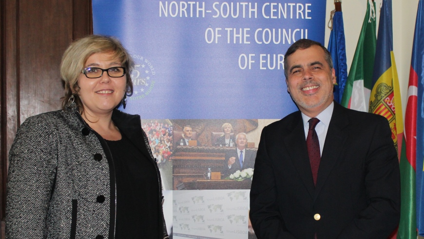 Anna Rurka, President of the Conference of the INGOs & José Velez Caroço, Executive Director of the North-South Centre