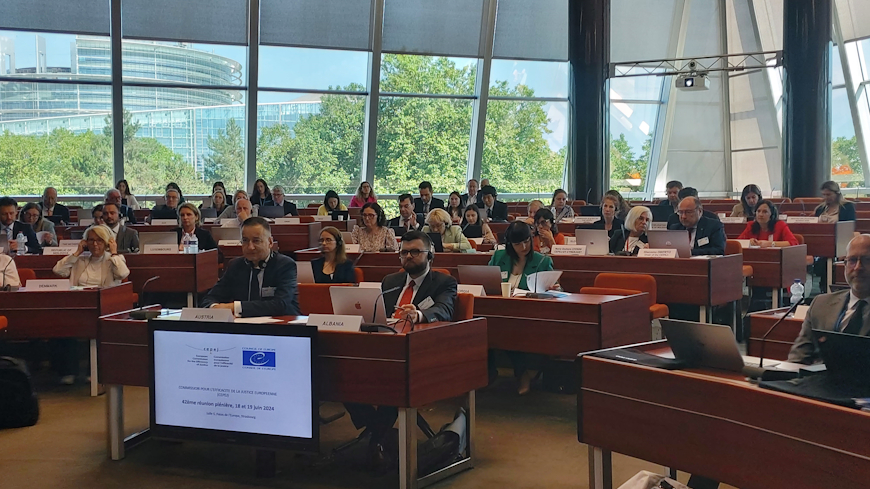 The adoption of the new judicial systems evaluation Report on the agenda of the 42nd CEPEJ plenary meeting (June 18-19, 2024)