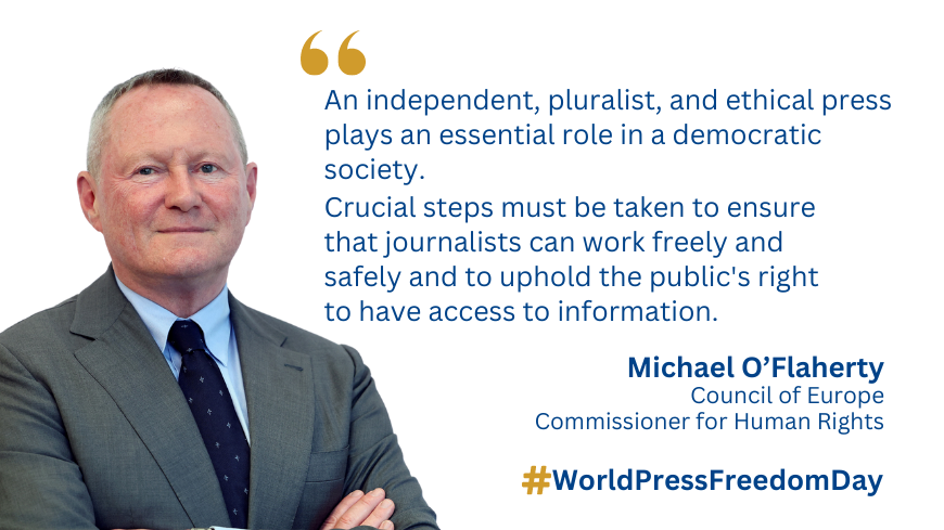 Комиссар О'Флаэрти призывает активизировать усилия по защите свободы прессы