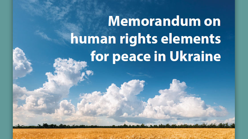 Commissioner O'Flaherty calls for putting human rights at the heart of discussions around peace in Ukraine