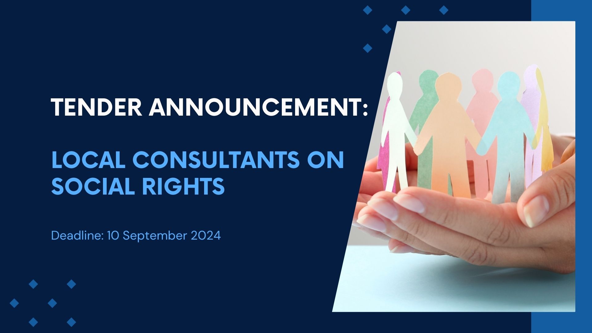 Tender Announcement: Local Consultants on Social Rights