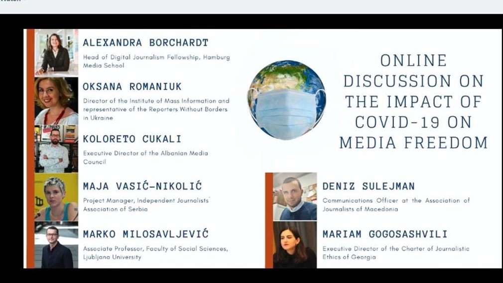 Online discussion on the impact of COVID-19 on media freedom now available in Georgian