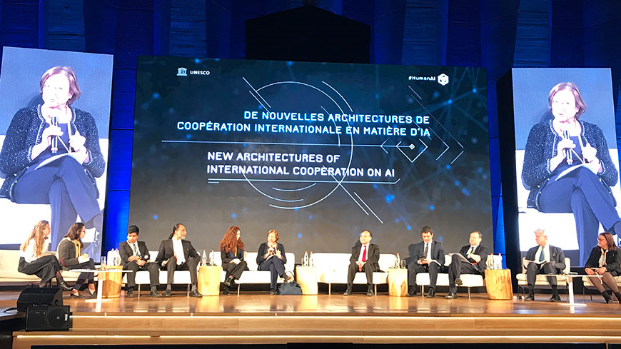 La Secrétaire Générale adjointe à la conférence de haut niveau sur l’intelligence artificielle de l’UNESCO