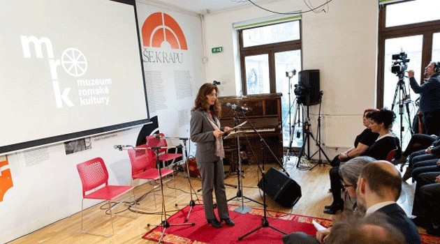 Czech Deputy Public Defender of Rights Monika Šimůnková. (2020). (PHOTO: Adam Holubovský, Museum of Romani Culture)