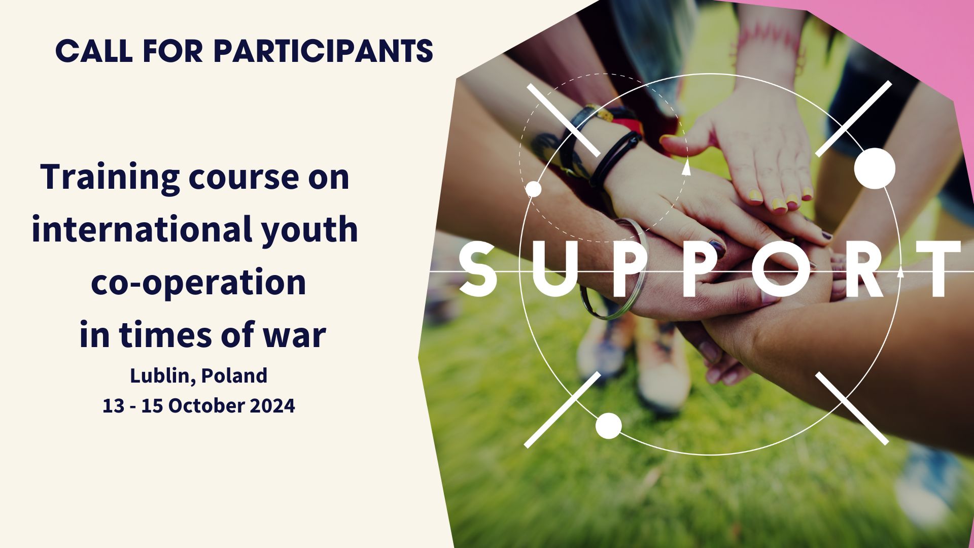 Call for participants: training course on project management and youth co-operation in times of war