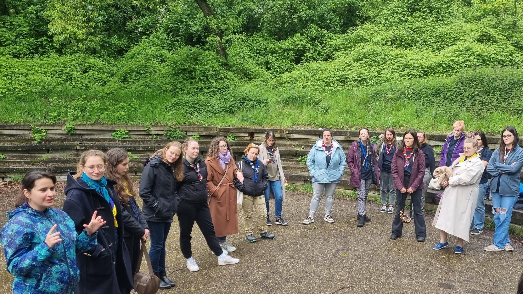 Visite de suivi d'une activité internationale organisée par le Bureau européen de l'Association mondiale des Guides et des Éclaireuses (AMGE)