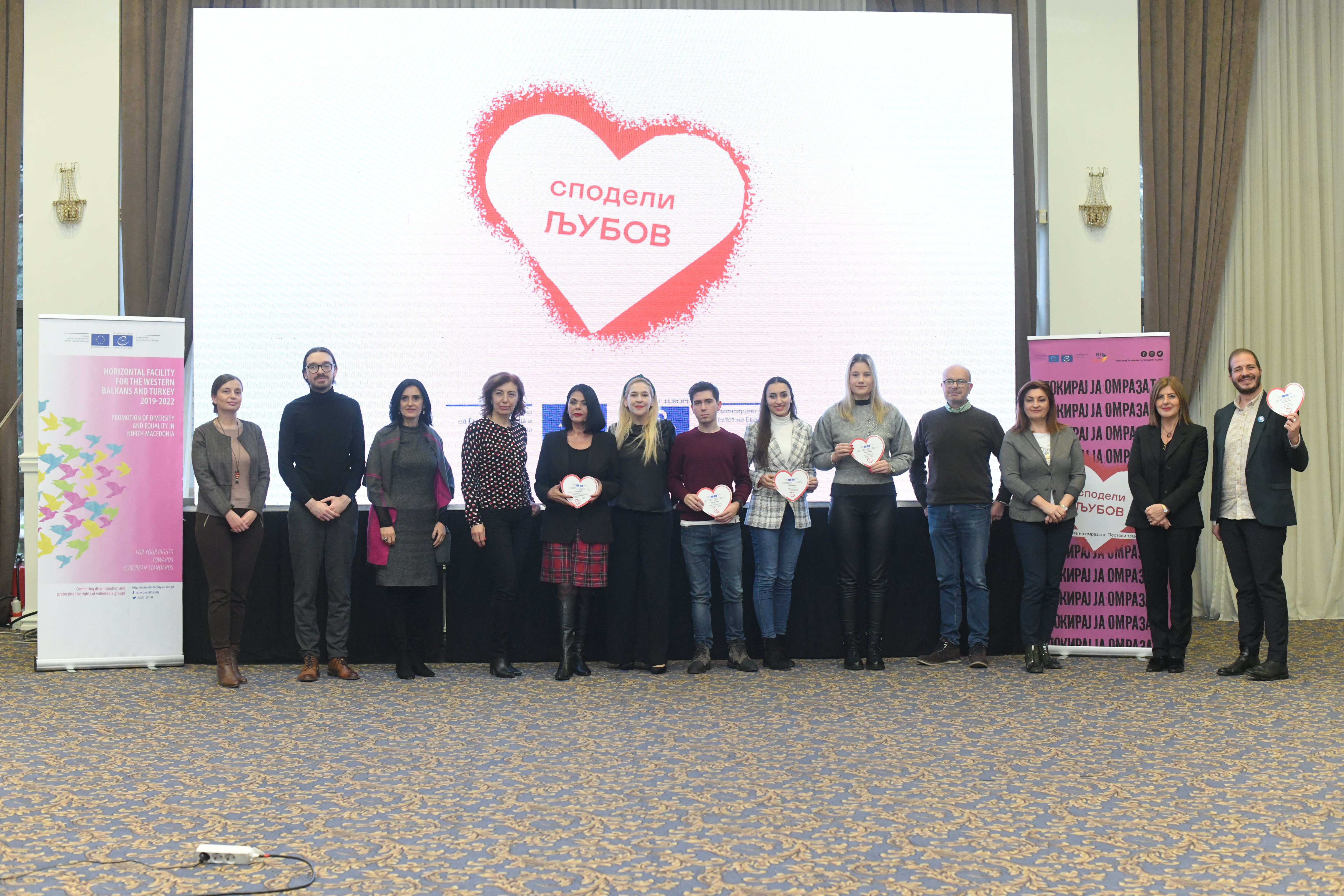 Looking back and moving forward in the fight against discrimination and hate speech’: beneficiaries, partners and No Hate Speech Ambassadors gather in Skopje