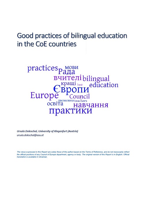 Good practices of bilingual education in the CoE countries