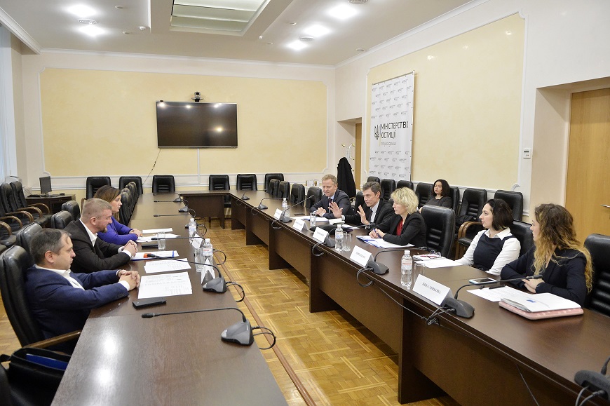 The Council of Europe delegation had a meeting with the Minister of Justice of Ukraine