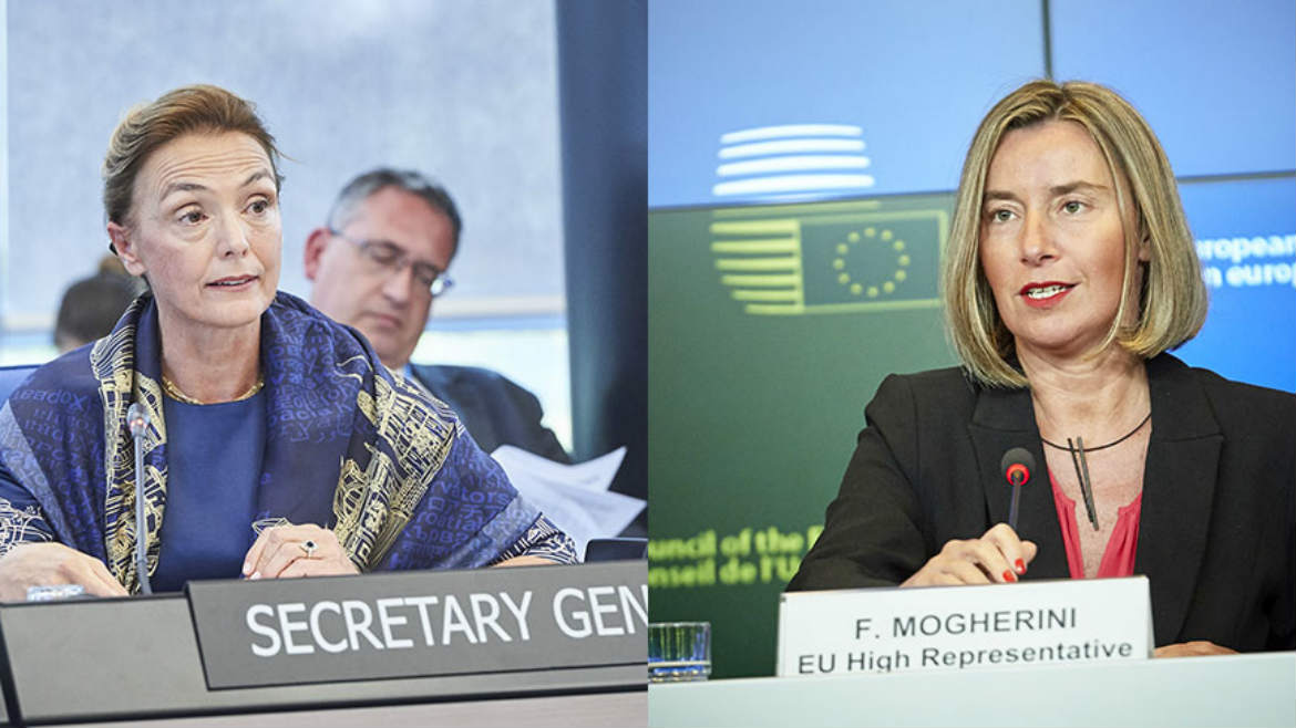 Marija Pejčinović Burić dhe Federica Mogherini ©Bashkimi Evropian