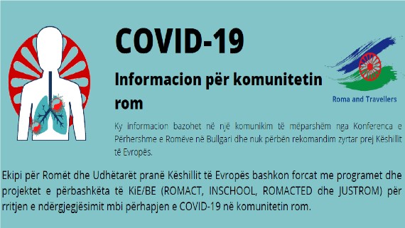 COVID-19: informacion për komunitetet rome
