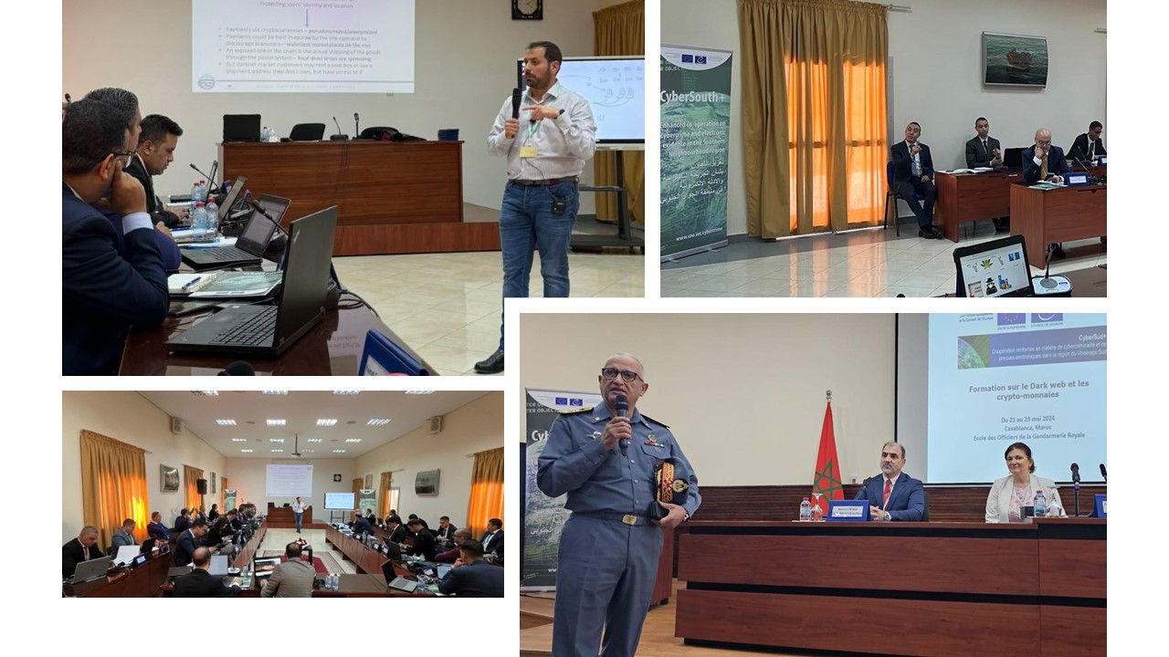 CyberSouth+ Training course on dark web and cryptocurrency for Moroccan law enforcement agencies