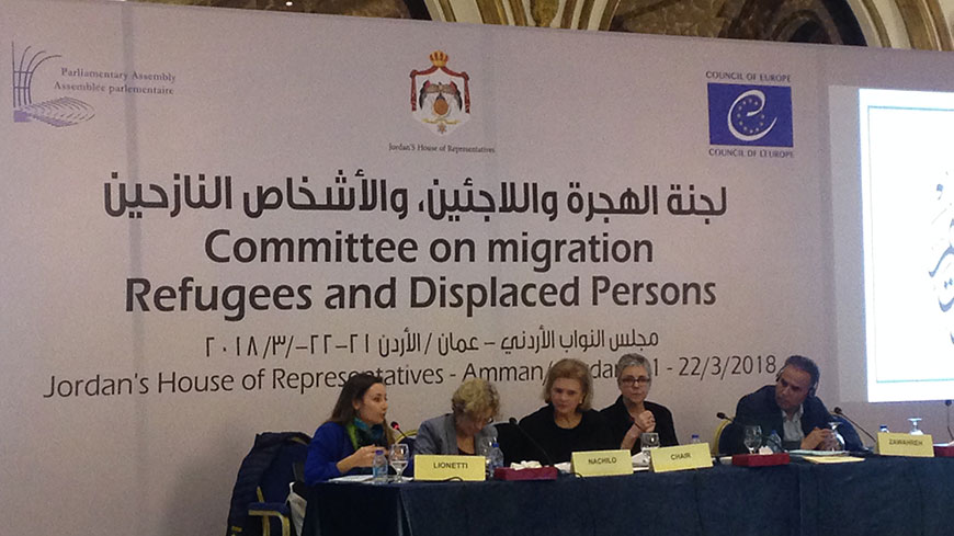 Zarqa (Jordan) shares its experience on migrant and refugee inclusion at a PACE* meeting