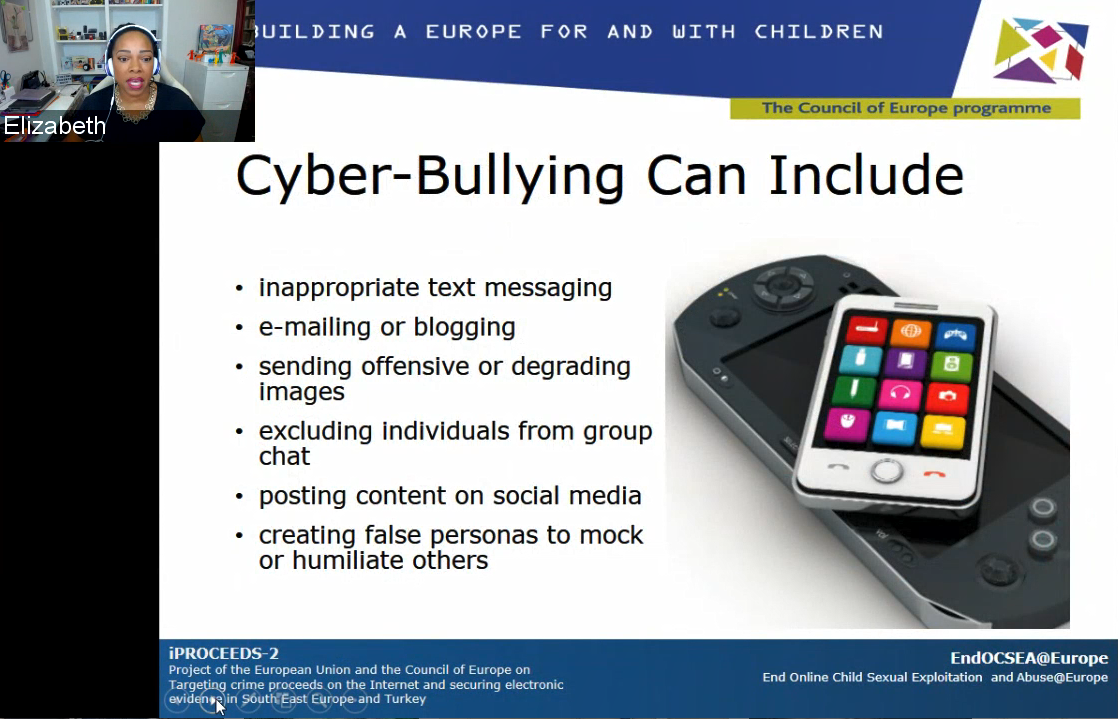 Council of Europe Webinar: When Cyber-Bullying Becomes a Crime Against our Children